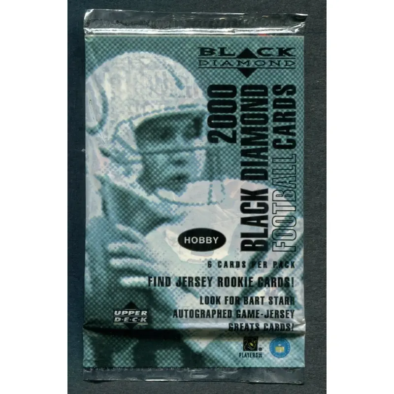 2000 Upper Deck Black Diamond Football Unopened Pack (Hobby)