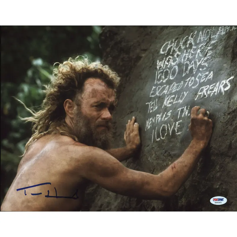 Tom Hanks Cast Away Authentic Signed 11x14 Photo Autographed PSA/DNA #X44321
