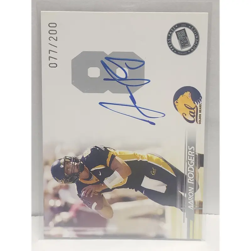 Aaron Rodgers 2005 Press Pass Silver Auto #77/200