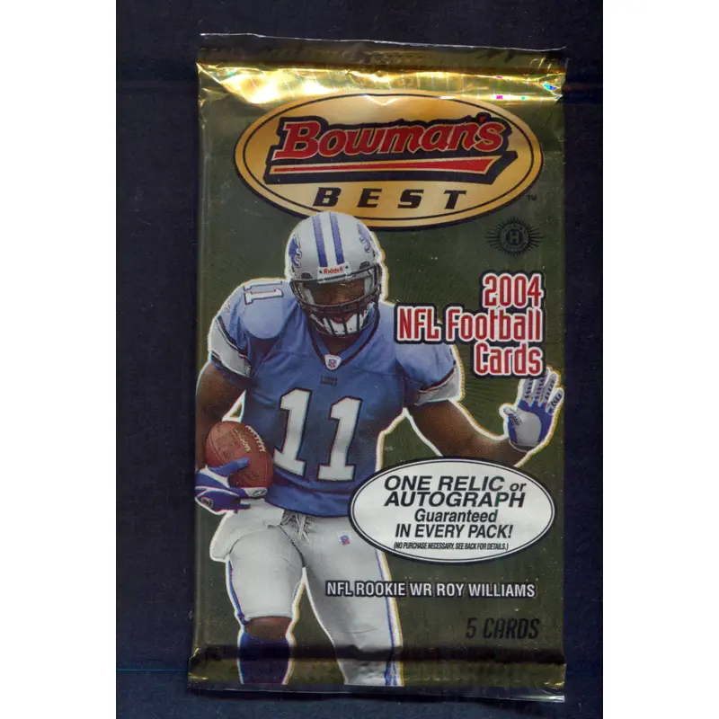 2004 Bowman's Best Football Unopened Pack (Hobby) (5)