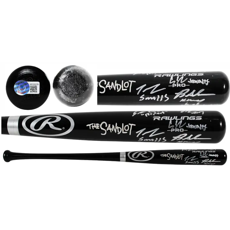 The Sandlot (6) Guiry, Leopardi, +4 Signed Baseball Bat w/Character Names BAS 3