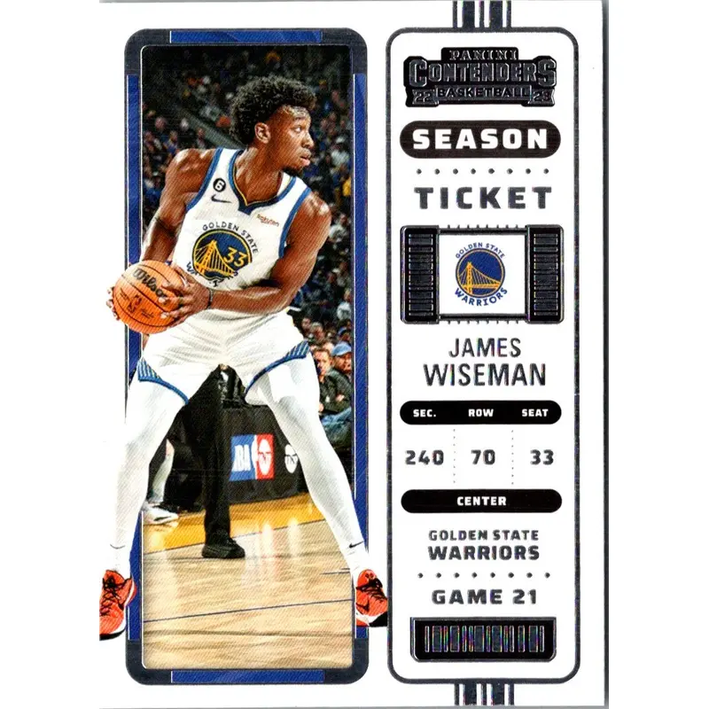 2022 Panini Contenders Season Ticket James Wiseman #41