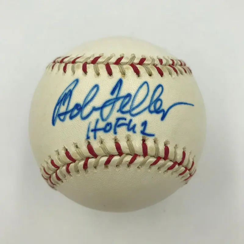 Rare Bob Feller HOF 1962 Signed Official 2004 All Star Game Baseball JSA COA