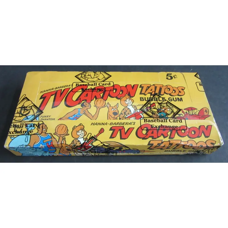 1971 Topps TV Cartoon Tattoos Unopened Wax Box (BBCE)