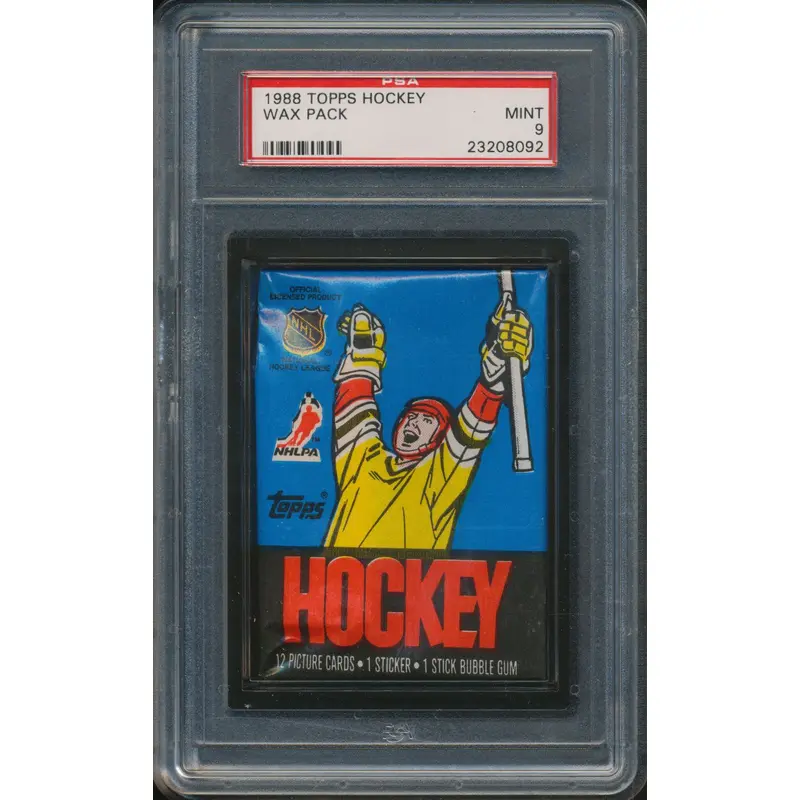 1988/89 Topps Hockey Unopened Wax Pack PSA 9