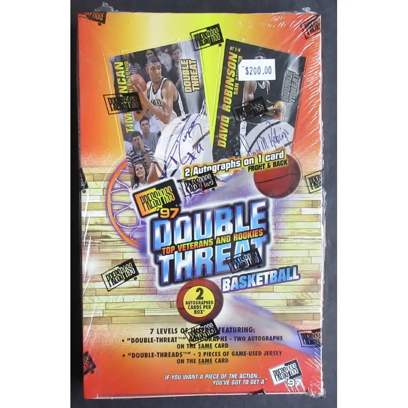 1997 1997/98 Press Pass Double Threat Basketball Box (Hobby) (36/)