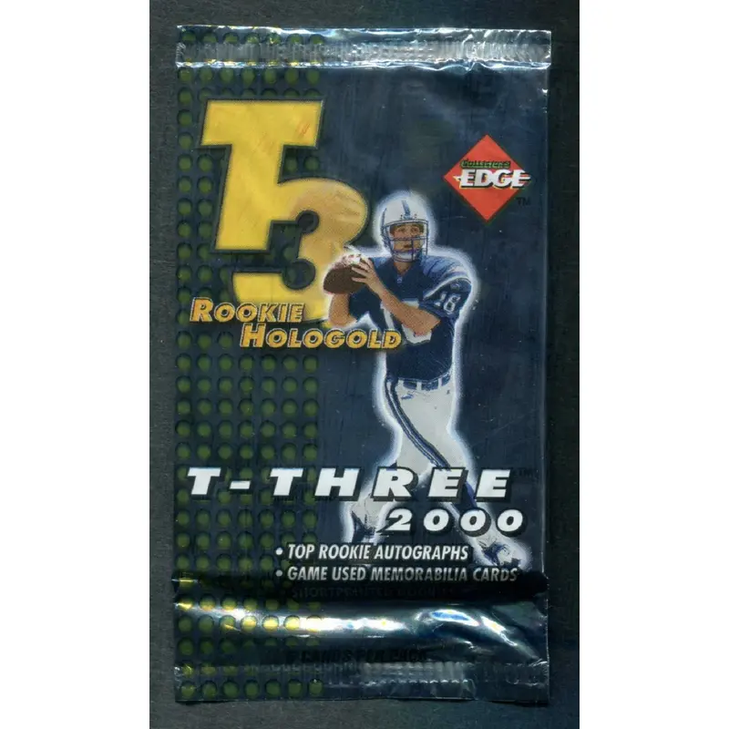 2000 Collector's Edge T3 T-Three Football Unopened Pack