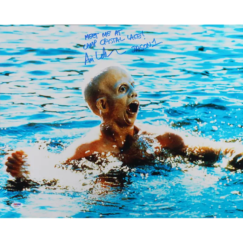 Ari Lehman "Meet Me At Camp Crystal Lake!" Signed 16x20 Photo PSA/DNA #AB40107