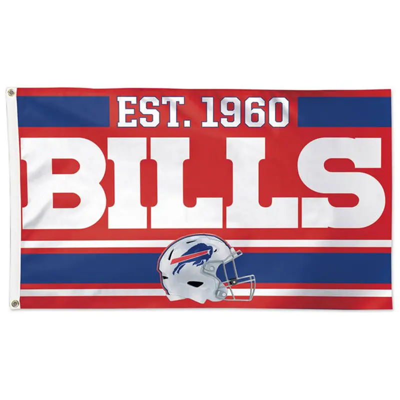 Buffalo Bills "Est. 1960" Official NFL Football 3'x5' DELUXE Team Flag - Wincraft Inc.