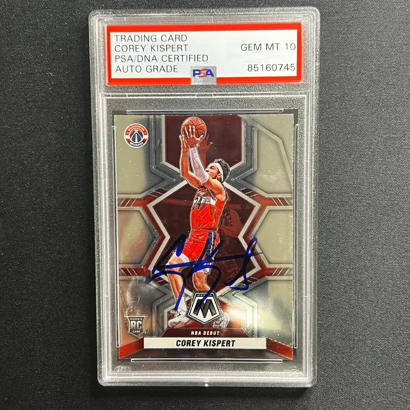 2021 Panini-Mosiac #276 COREY KISPERT Signed Card AUTO 10 PSA Slabbed Wizards