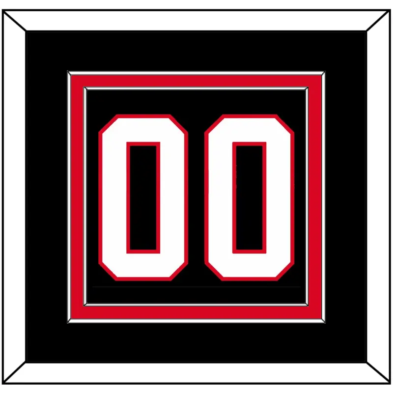 Canada Mens Hockey Number - 2014 Olympics Alternate Black - Double Mat 2