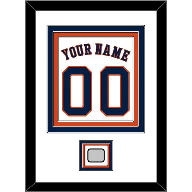Houston Name, Number & World Series Jersey Patch - Home White - Triple Mat 1