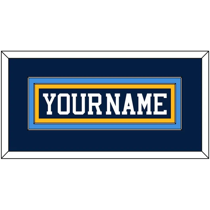 Pittsburgh Nameplate - Road Blue (1977-1980) - Double Mat 4