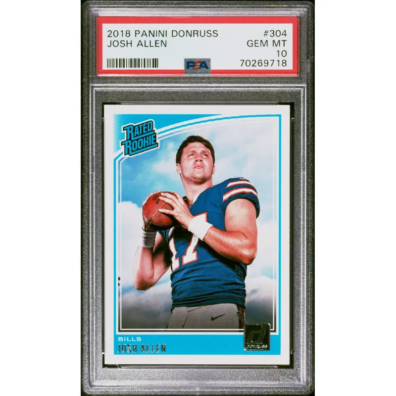 Josh Allen 2018 Donruss #304 PSA 10 Gem Mint