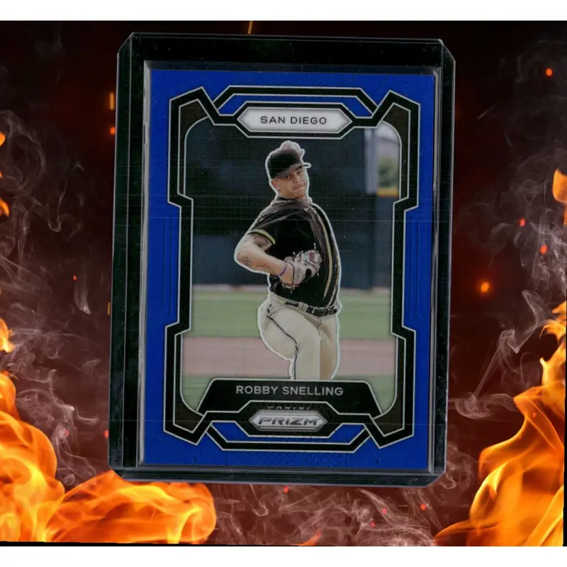 2024 Panini Prizm Robby Snelling Prospect Blue Prizm 130/199 #80