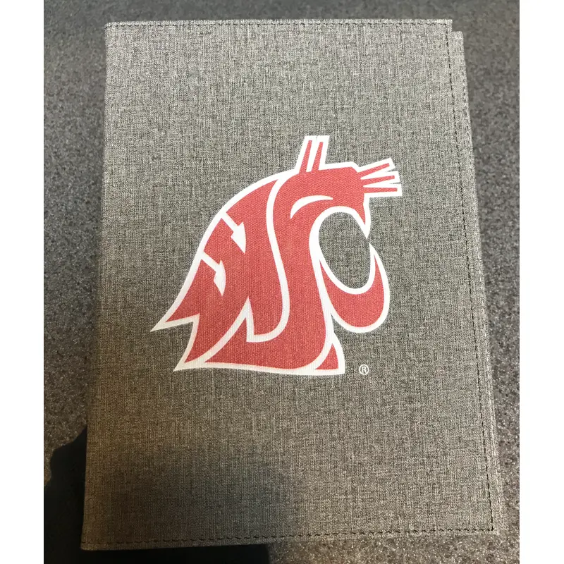 Gray with Crimson Cougar Logo Folio