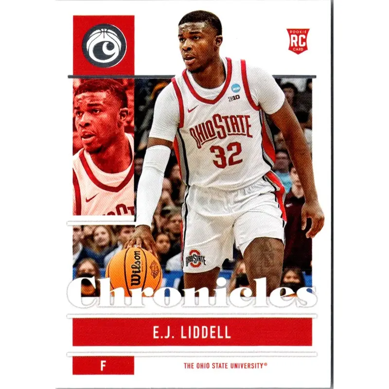 2022 Panini Chronicles Draft Picks Donruss Optic Rated Rookie E.J. Liddell #8