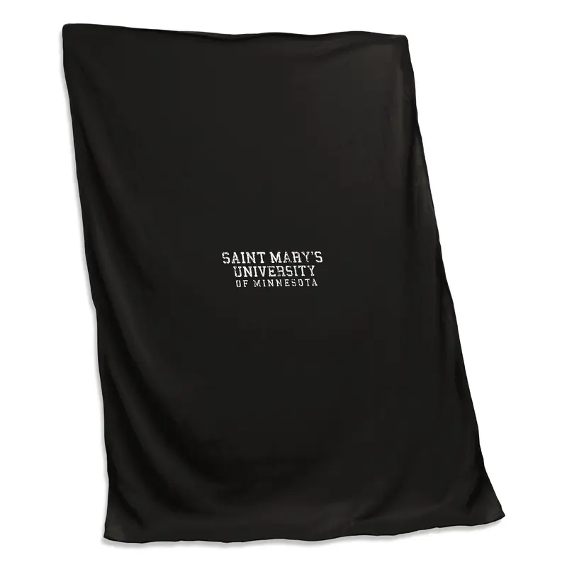 St Mary's of Minnesota Black Sweatshirt Blanket (Screened)