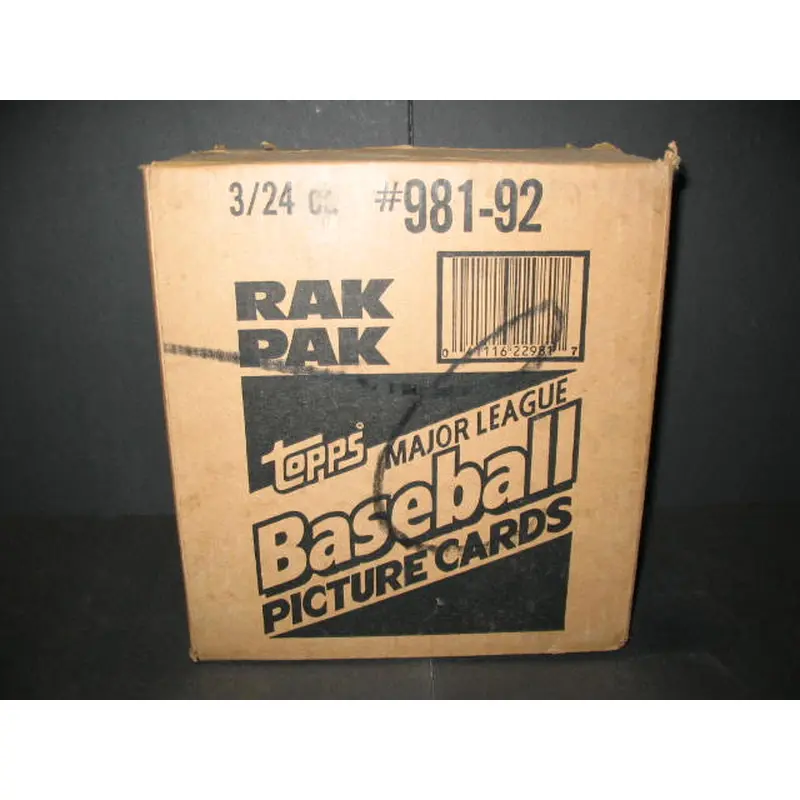 1992 Topps Baseball Rack Pack Case (3 Box)