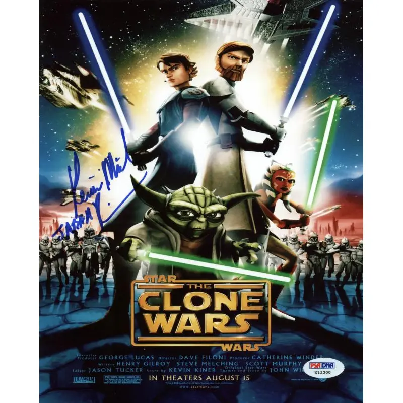 Kevin Michael Richardson Star Wars: The Clone Wars Signed 8X10 Photo PSA #X12200