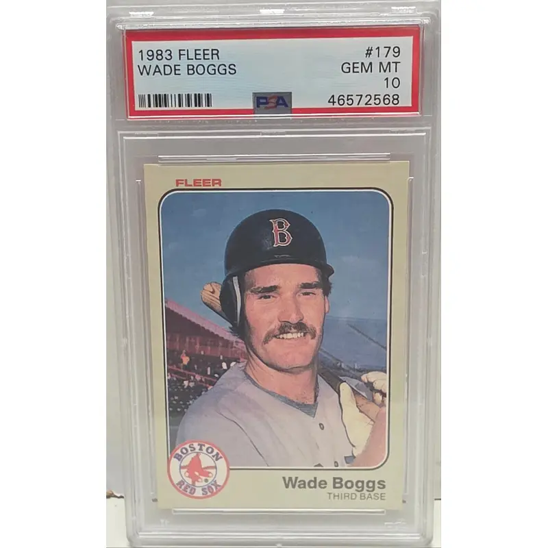 Wade Boggs 1983 Fleer Rookie #179 PSA 10 Gem Mint