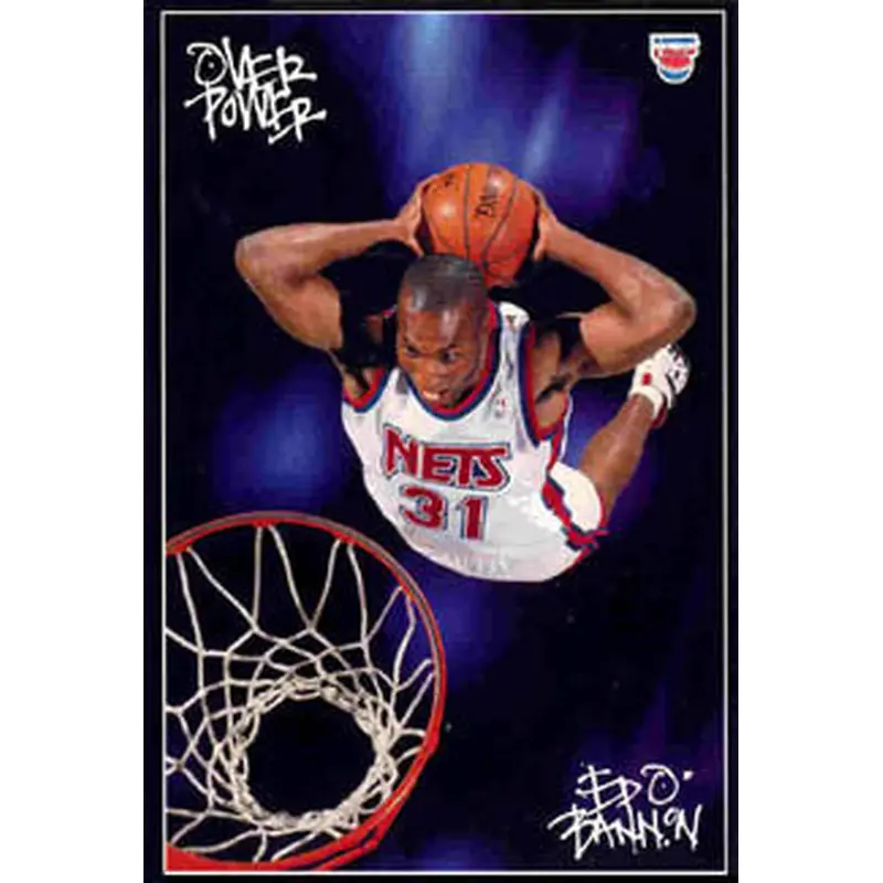 Ed O'Bannon "Overpower" New Jersey Nets Poster - Costacos 1995