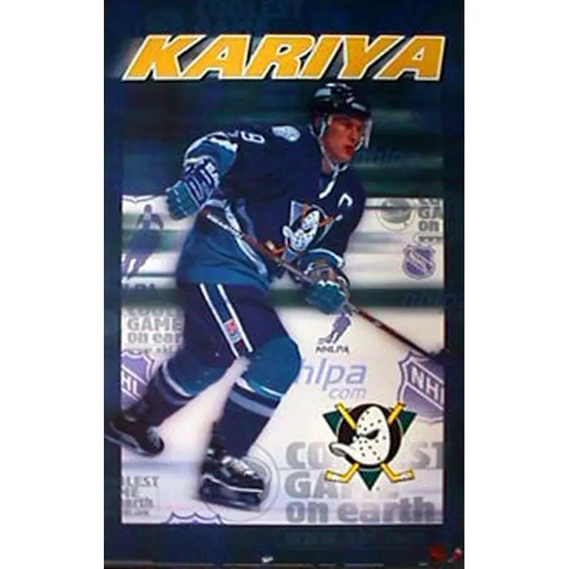 Paul Kariya "Intensity" Anaheim Mighty Ducks Poster - T.I.L. 1999