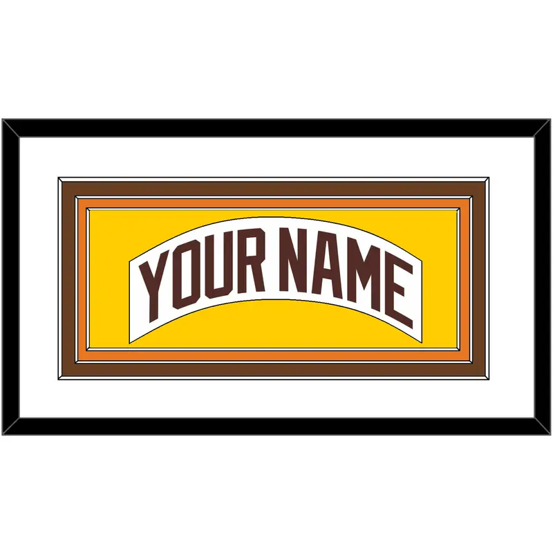 San Diego Nameplate - Home White (1980-1984) - Triple Mat 1