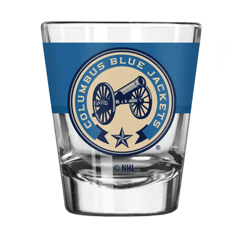 Columbus Blue Jackets Light Blue 2oz Colorblock Shot Glass