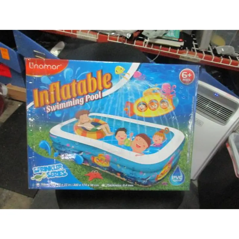 Unomor Inflatable Swimming Pool - with Sprinkler Blow Water Up