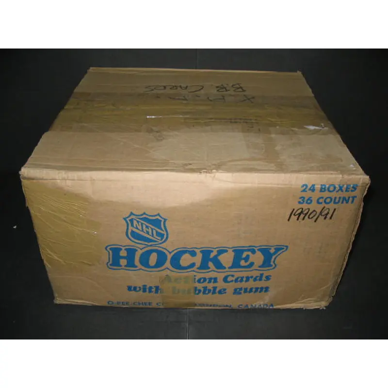 1990/91 OPC O-Pee-Chee Hockey Unopened Wax Case (24 Box) (Sealed)