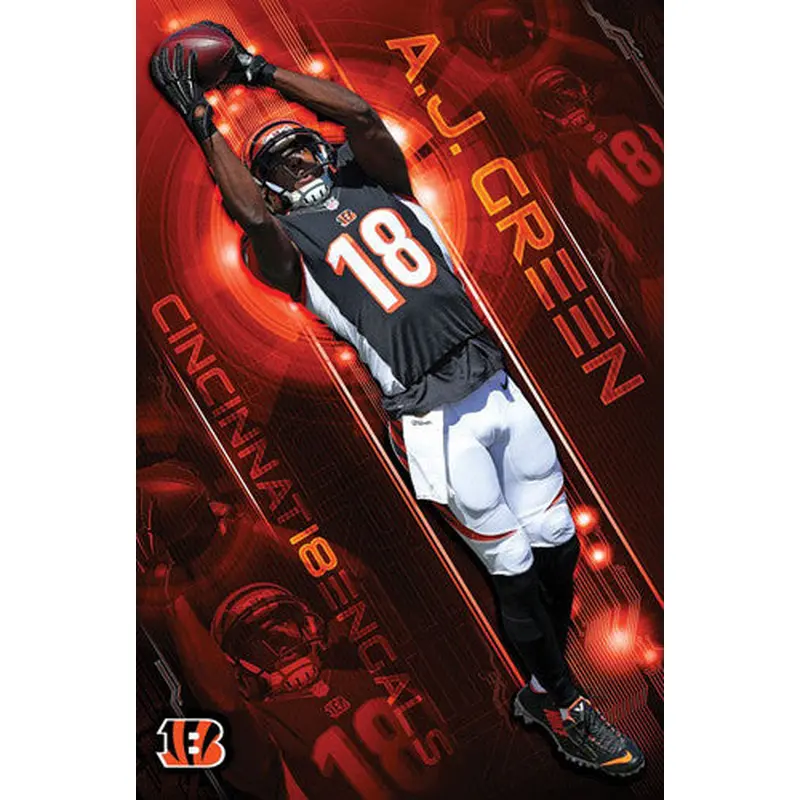 A.J. Green "Big-Time" Cincinnati Bengals NFL Action Wall Poster - Trends International