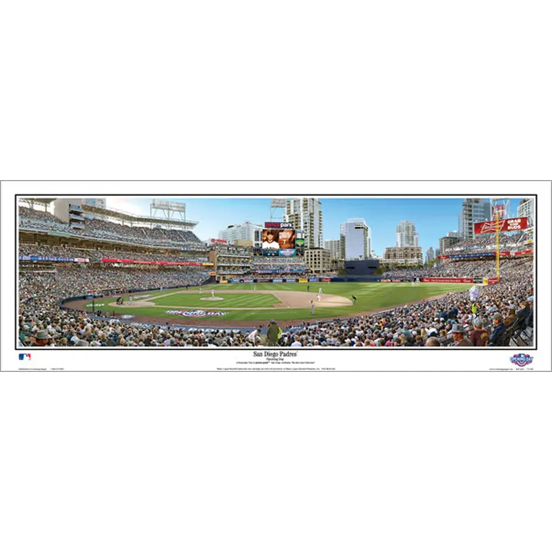 San Diego Padres "Opening Day" Petco Park Panoramic Poster Print - Everlasting Images
