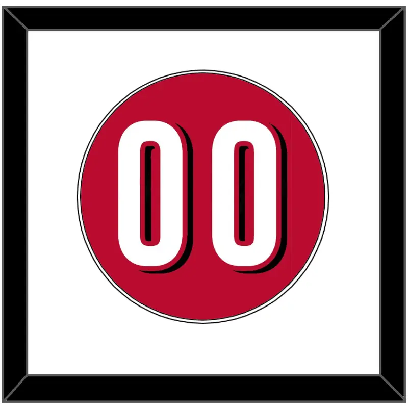 Cincinnati Number - Alternate Red - Single Mat 1