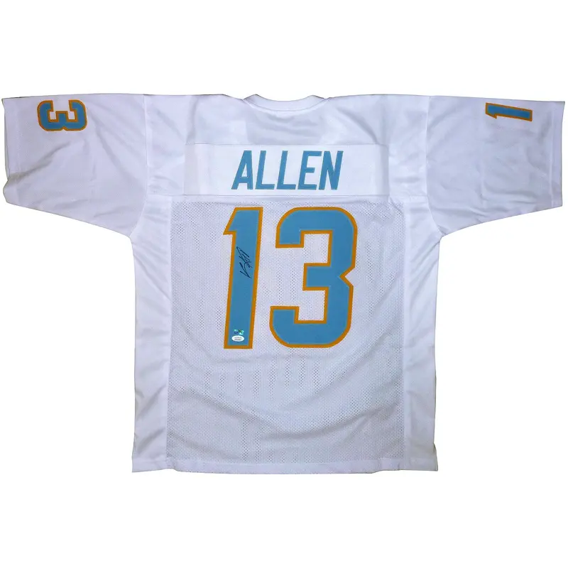 Keenan Allen Autographed Los Angeles Chargers (White #13) Custom Jersey - JSA