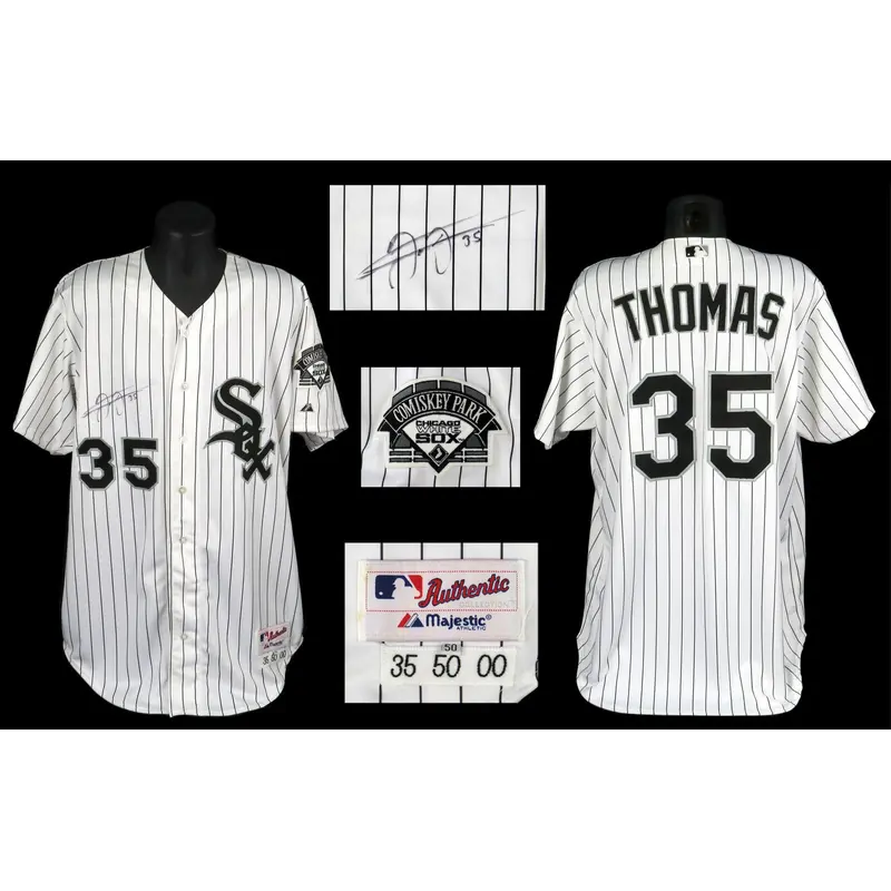 Frank Thomas Signed Authentic 2000 Chicago White Sox Game Used Jersey JSA COA