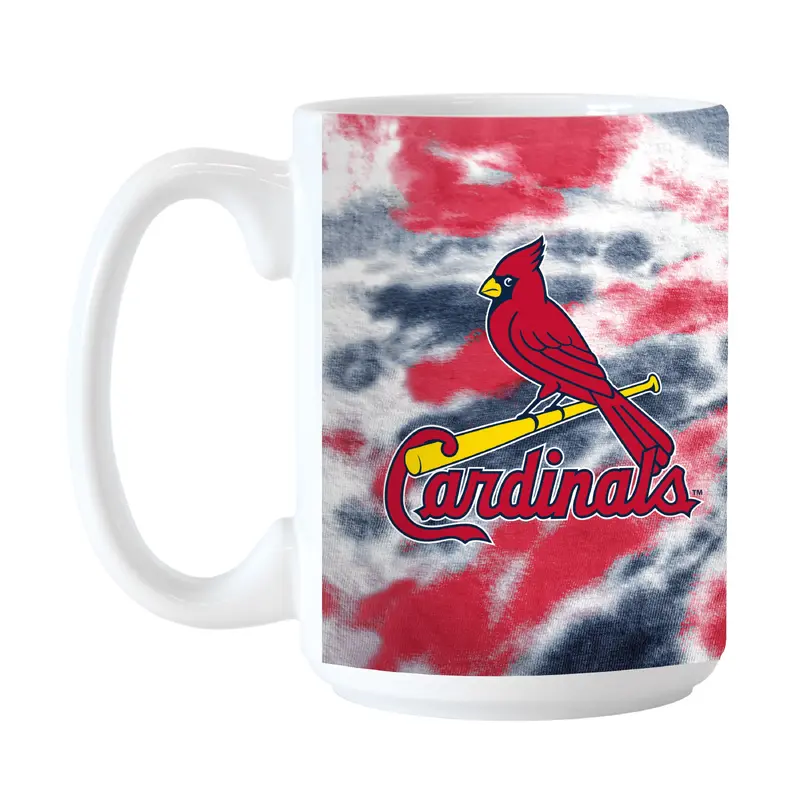 St Louis Cardinals 15oz Tie Dye Sublimated Mug