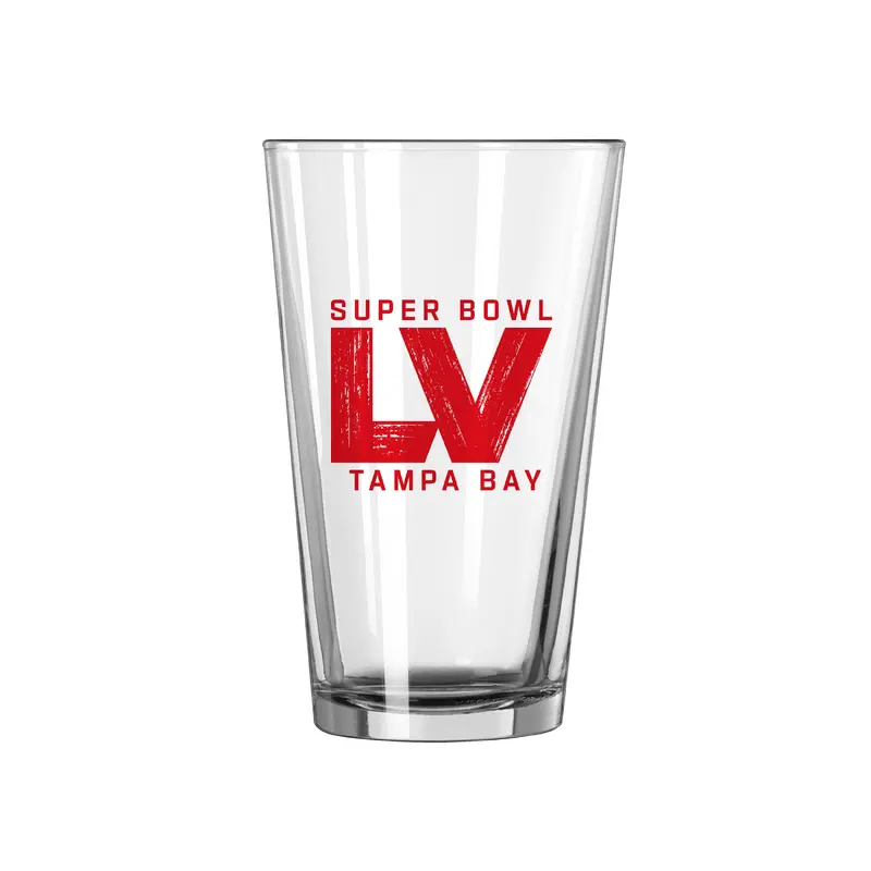 Super Bowl 55 Logo 16oz Pint Glass
