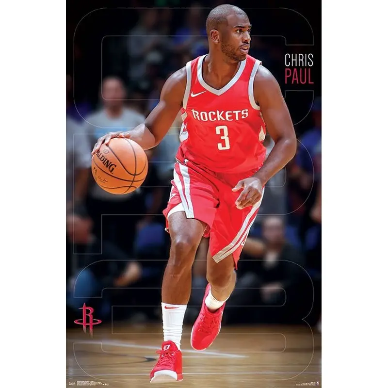 Chris Paul "Court Captain" Houston Rockets NBA Basketball Poster - Trends 2018