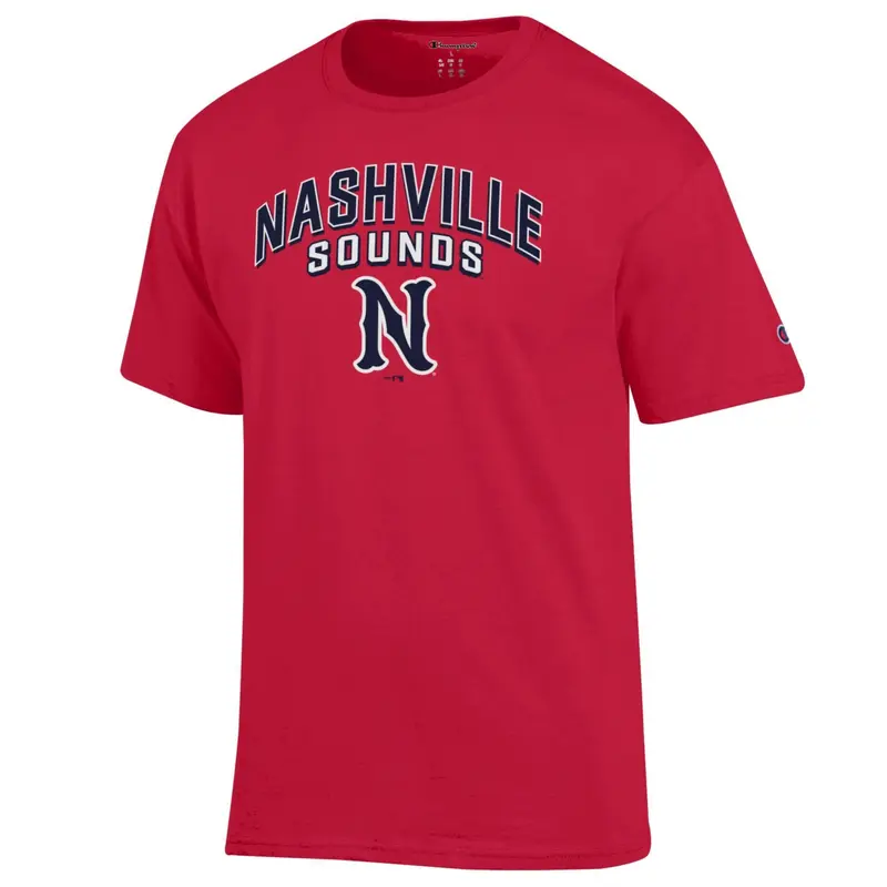 Nashville Sounds Champion Red Jersey Short Sleeve Tee