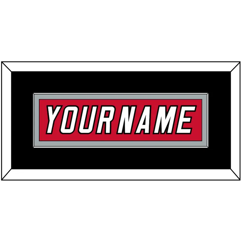 Carolina Nameplate - Red Jersey (2000-2007) - Single Mat 3