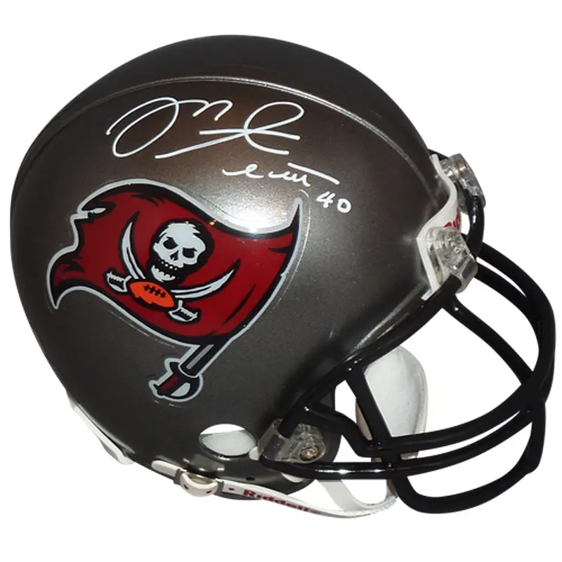 Mike Alstott Autographed Tampa Bay Buccaneers Mini Helmet - JSA