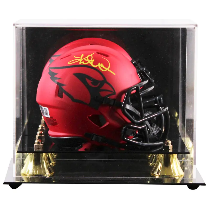 Cardinals Kurt Warner Signed Rave Speed Mini Helmet W/ Case BAS Witnessed