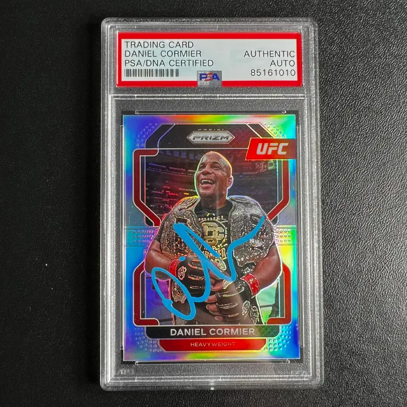 2022 Panini Prizm #171 Daniel Cormier Signed Card AUTO PSA Slabbed