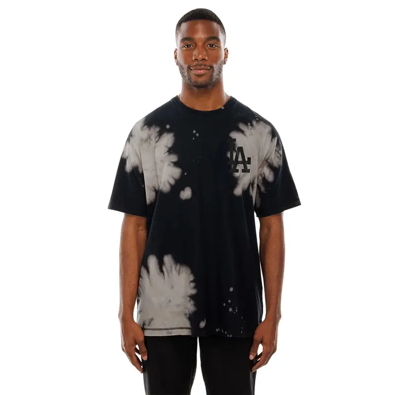 LA Dodgers MLB Bleach Out Black T-Shirt