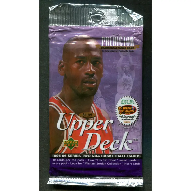 1995/96 Upper Deck Basketball Unopened Series 2 Pack (Retail) (Pre-Priced) (10)