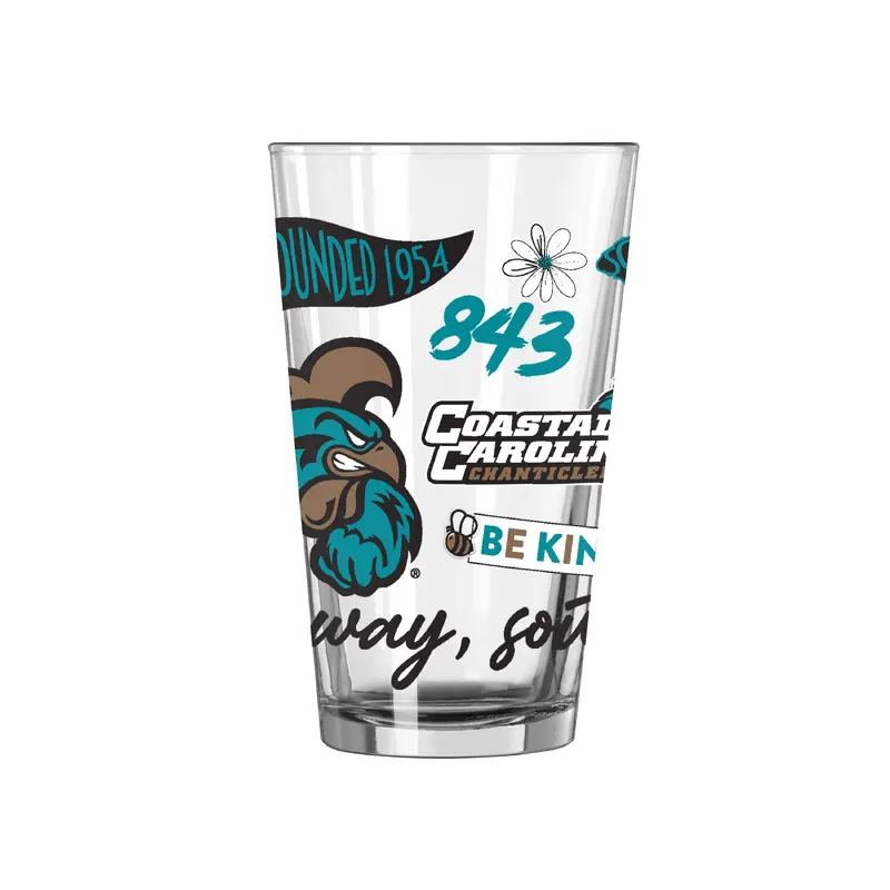 Coastal Carolina 16oz Native Pint Glass