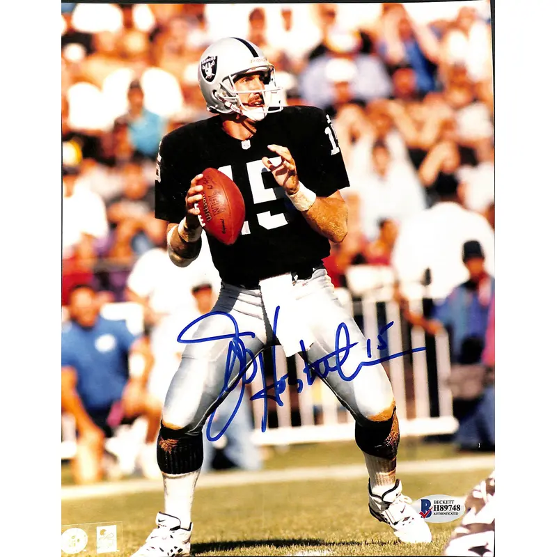 Raiders Jeff Hostetler Authentic Signed 8x10 Photo Autographed BAS 2