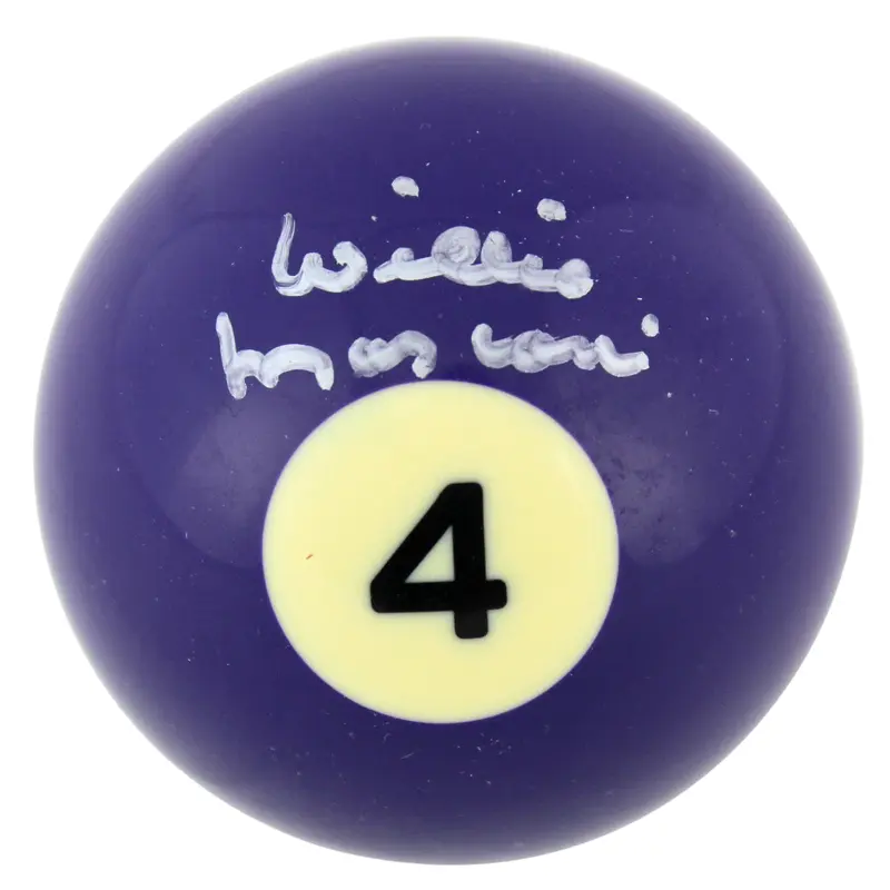 Willie Mosconi Authentic Signed #4 Billiards Pool Ball PSA/DNA #AA82176