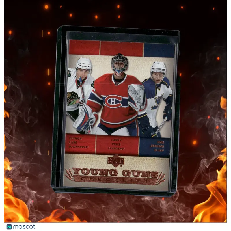 2007-08 Upper Deck Patrick Kane / Carey Price / Erik Johnson Young Guns